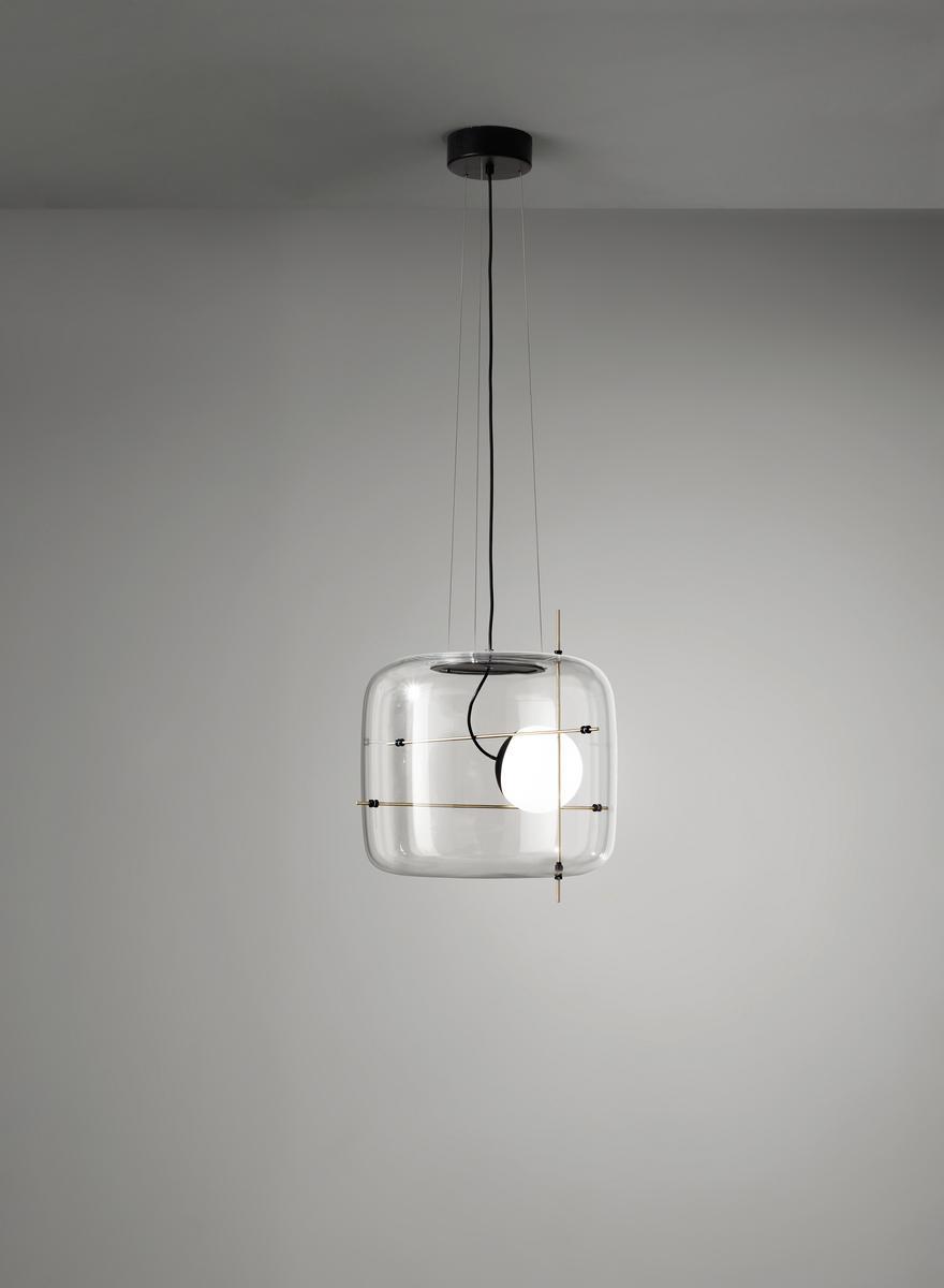 PLOT LED direct light blown glass pendant lamp