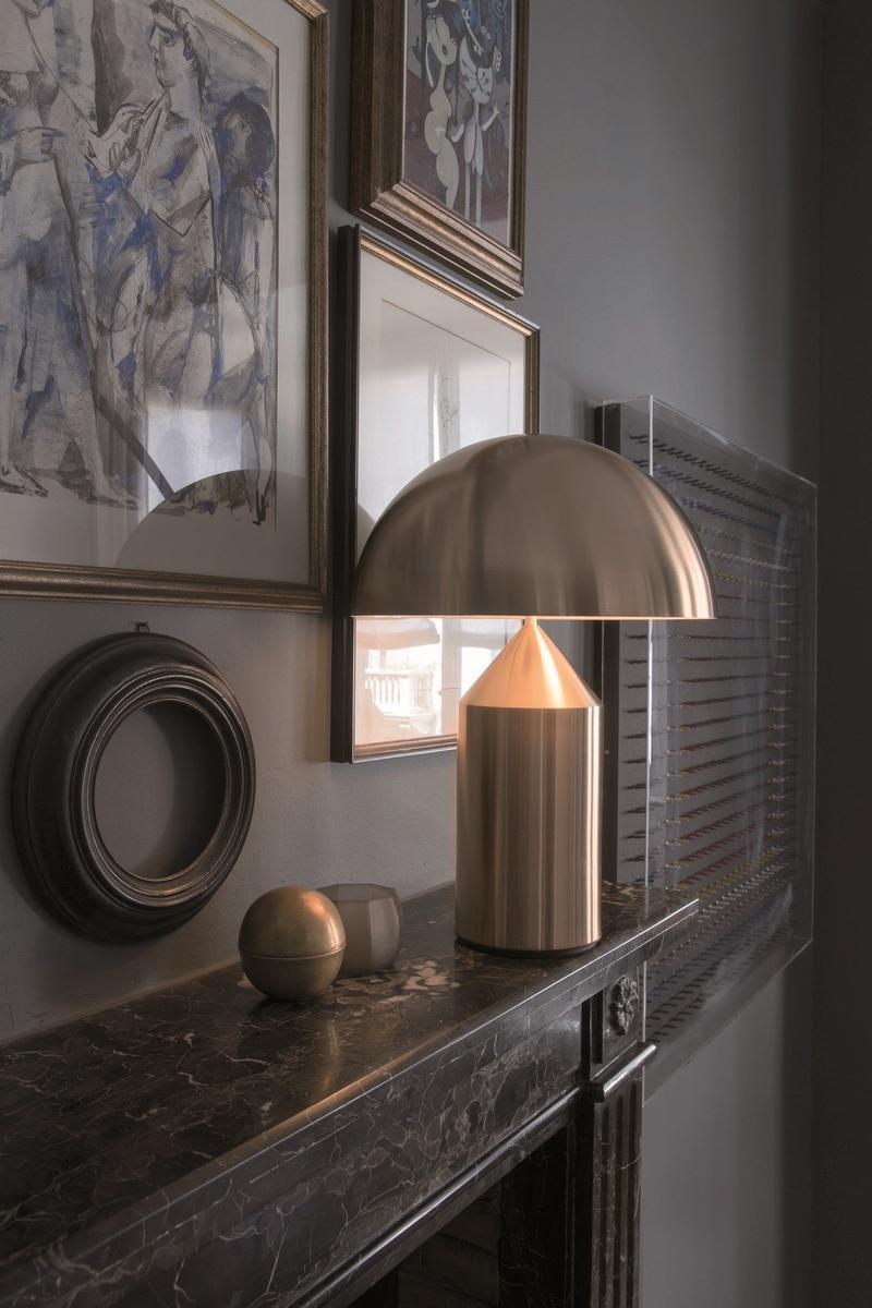 ATOLLO GOLD Direct light gold metal table lamp