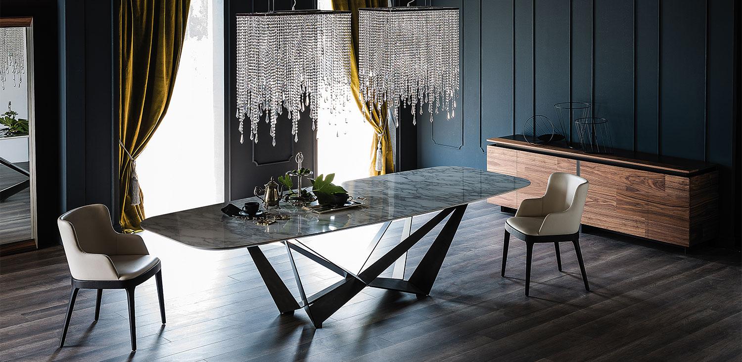 SKORPIO KERAMIK Rectangular ceramic table