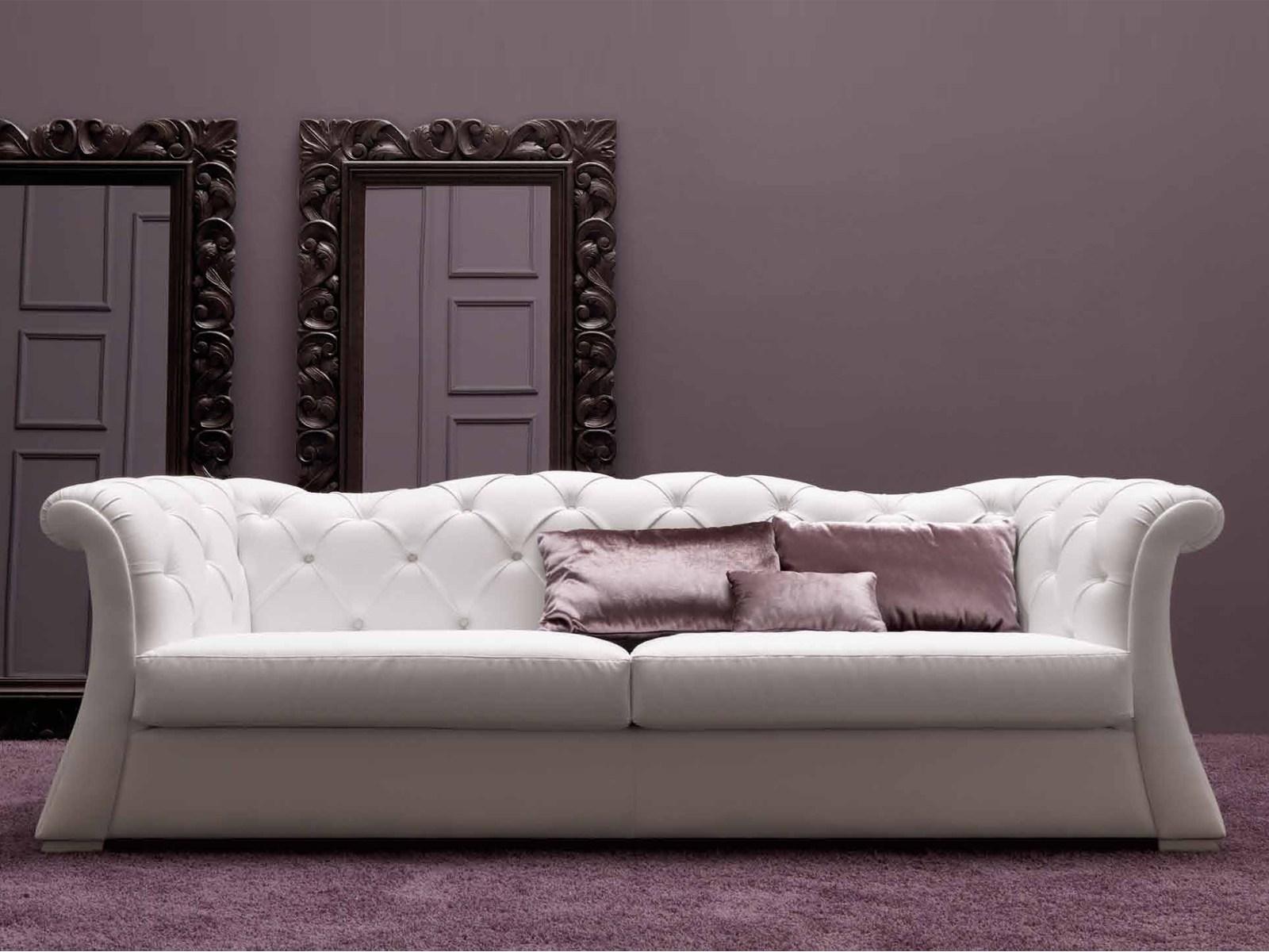 PASCAL 3 seater leather sofa