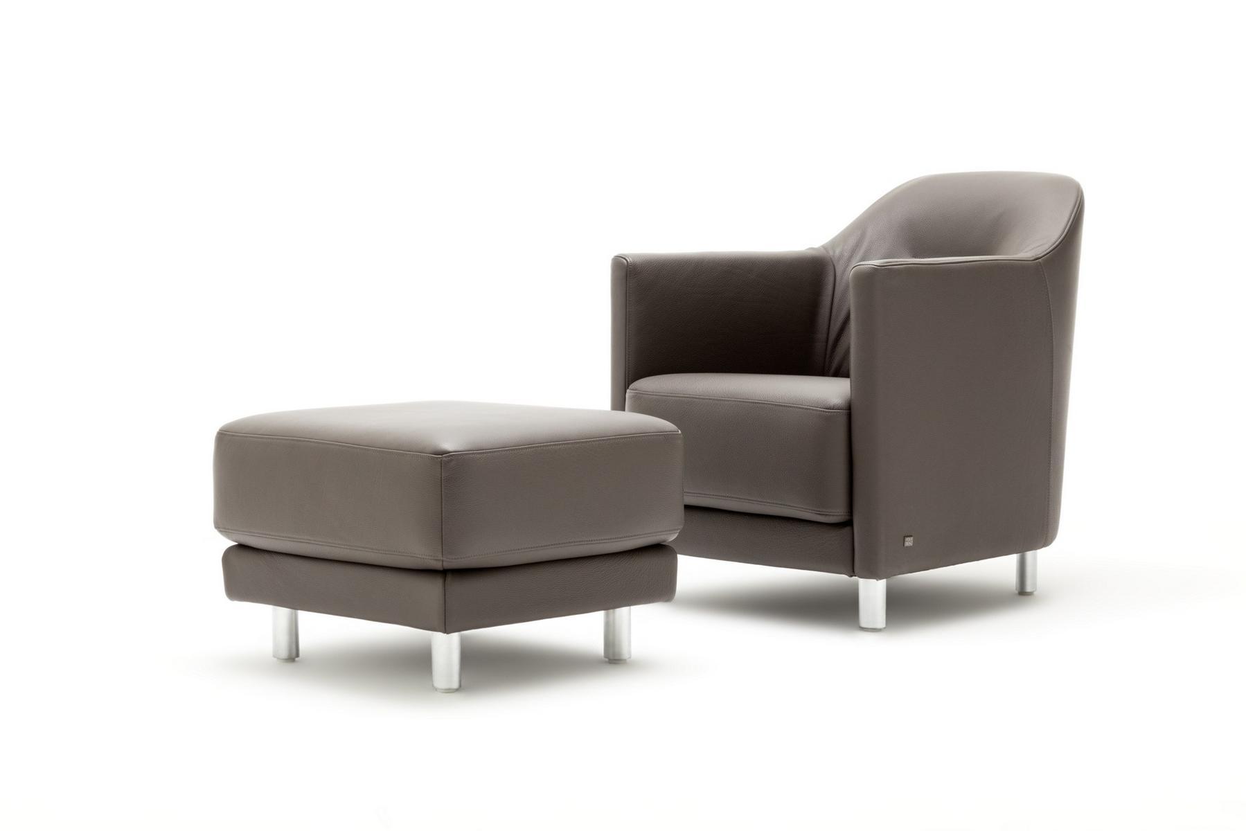 005 ONDA Leather armchair with armrests