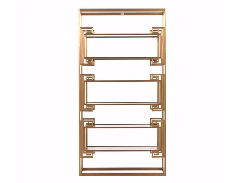 DALSTON Open brass bookcase DALSTON Open brass bookcase