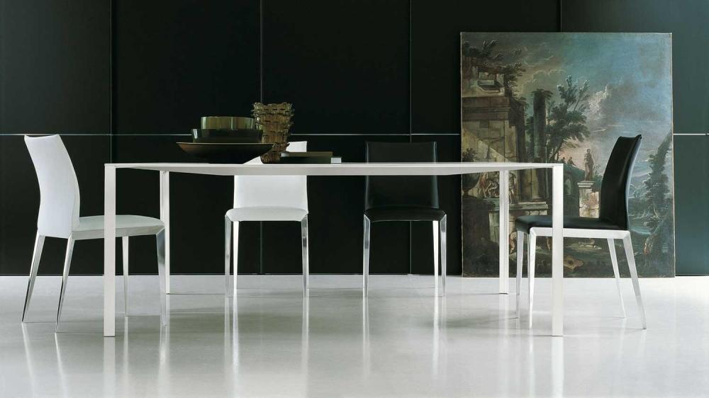 LESS LESS Rectangular aluminium table