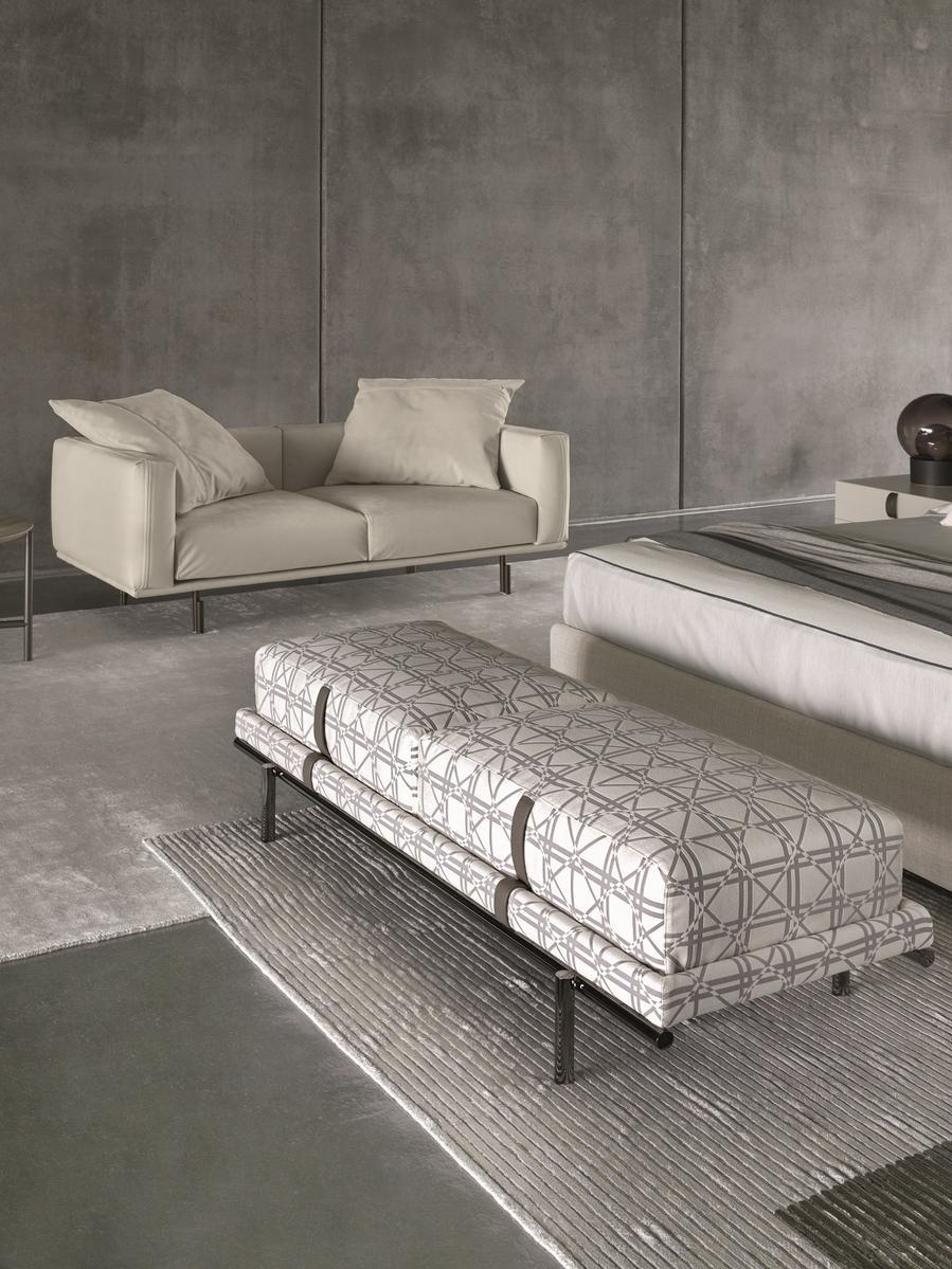 NEW BOND Upholstered fabric bench