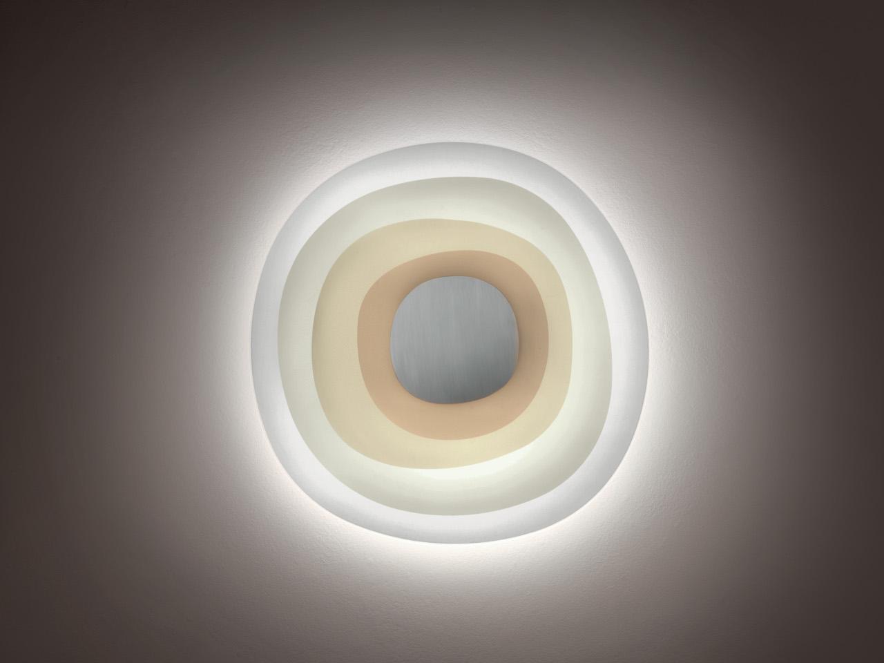 BETA P-PL BIG Glass and steel wall lamp / ceiling lamp