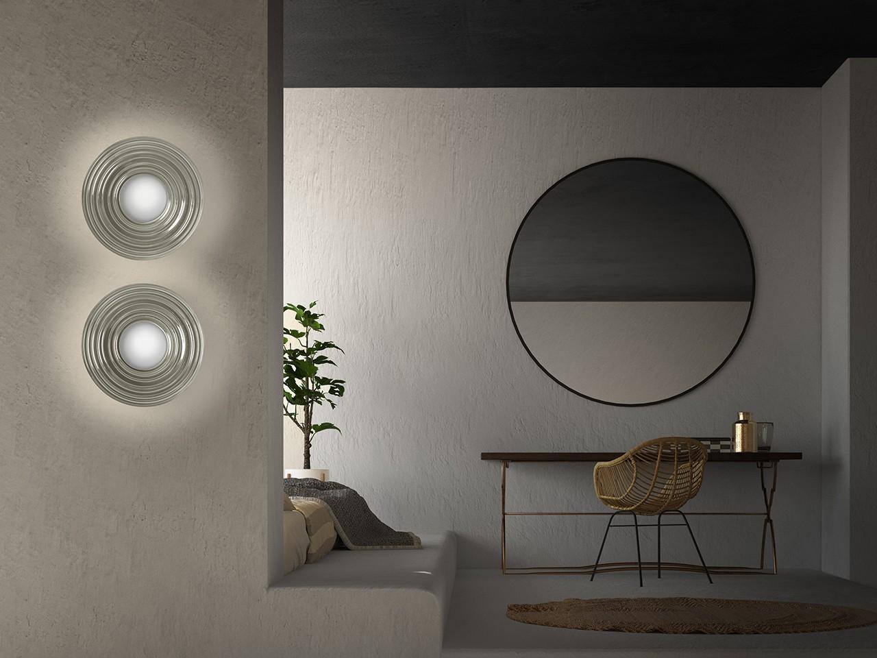 GRAVITY 4035/AP LED blown glass wall lamp