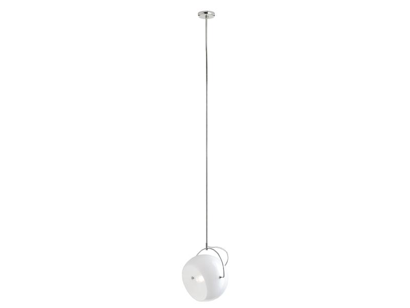 BELUGA WHITE Chrome plated pendant lamp