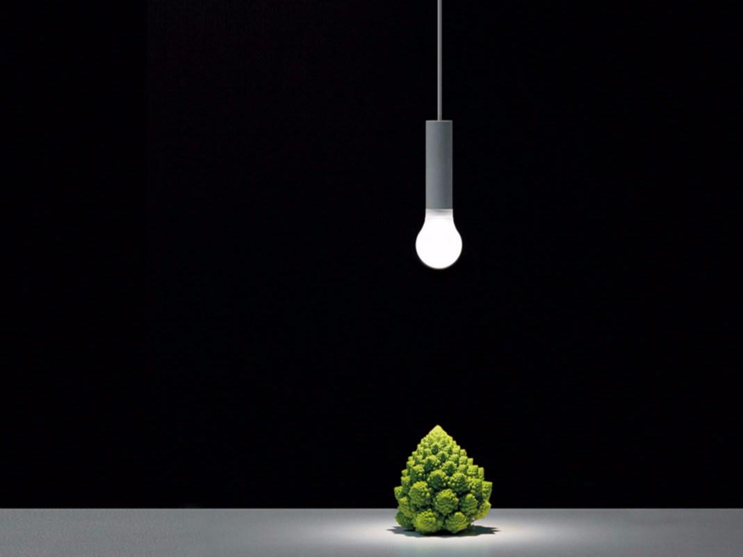 LED IS MORE LED methacrylate and metal pendant lamp