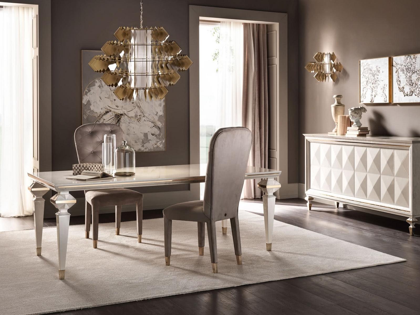 DIAMANTE Rectangular wooden table