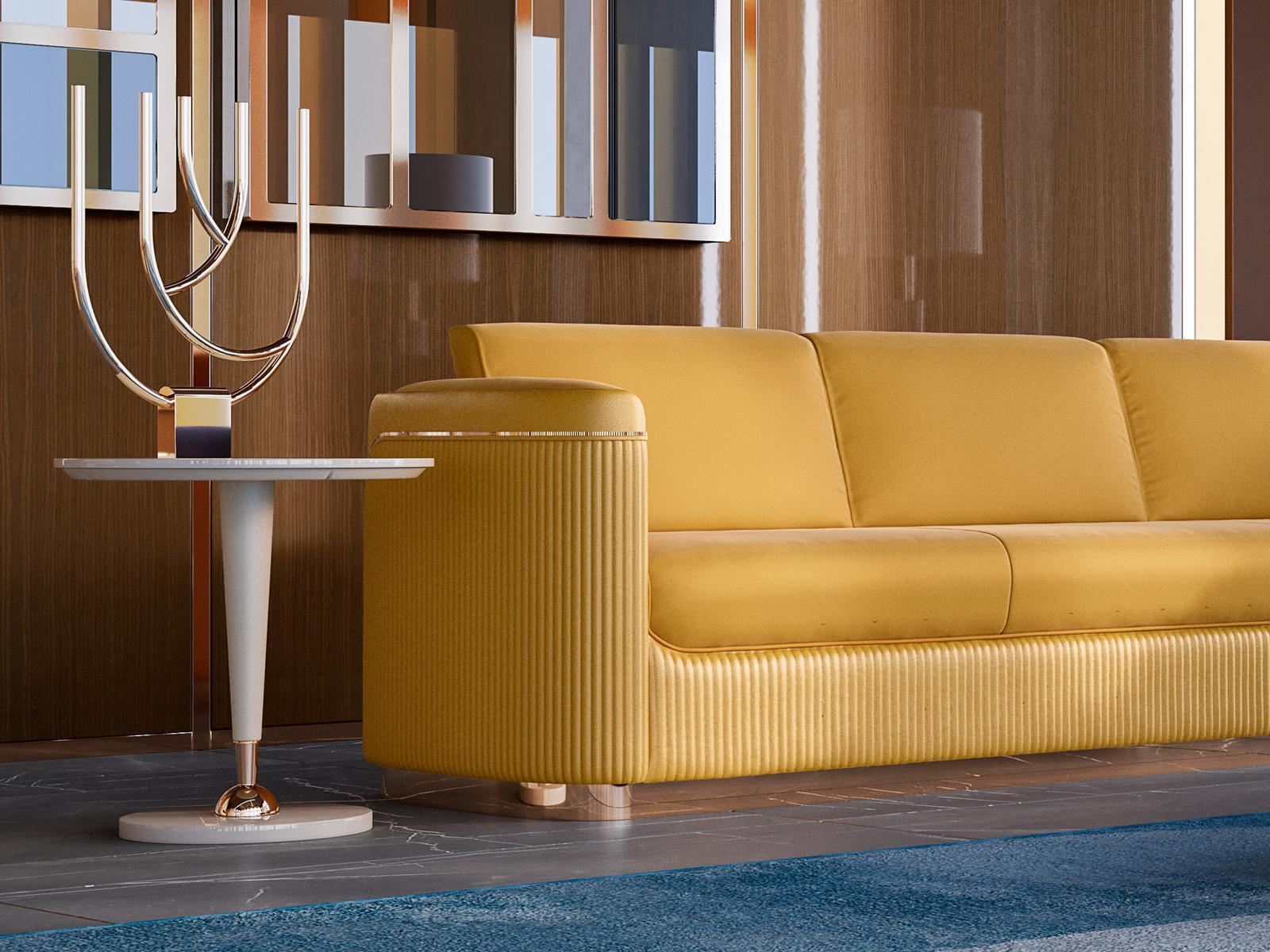 TEO Round wooden coffee table