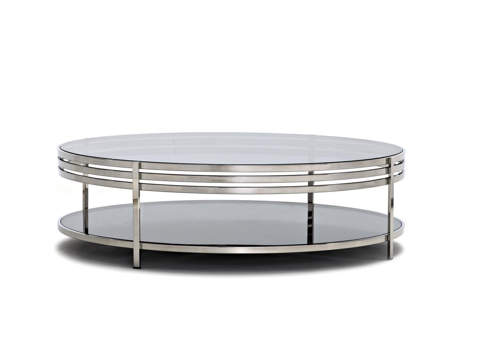 ULA Low glossy steel coffee table