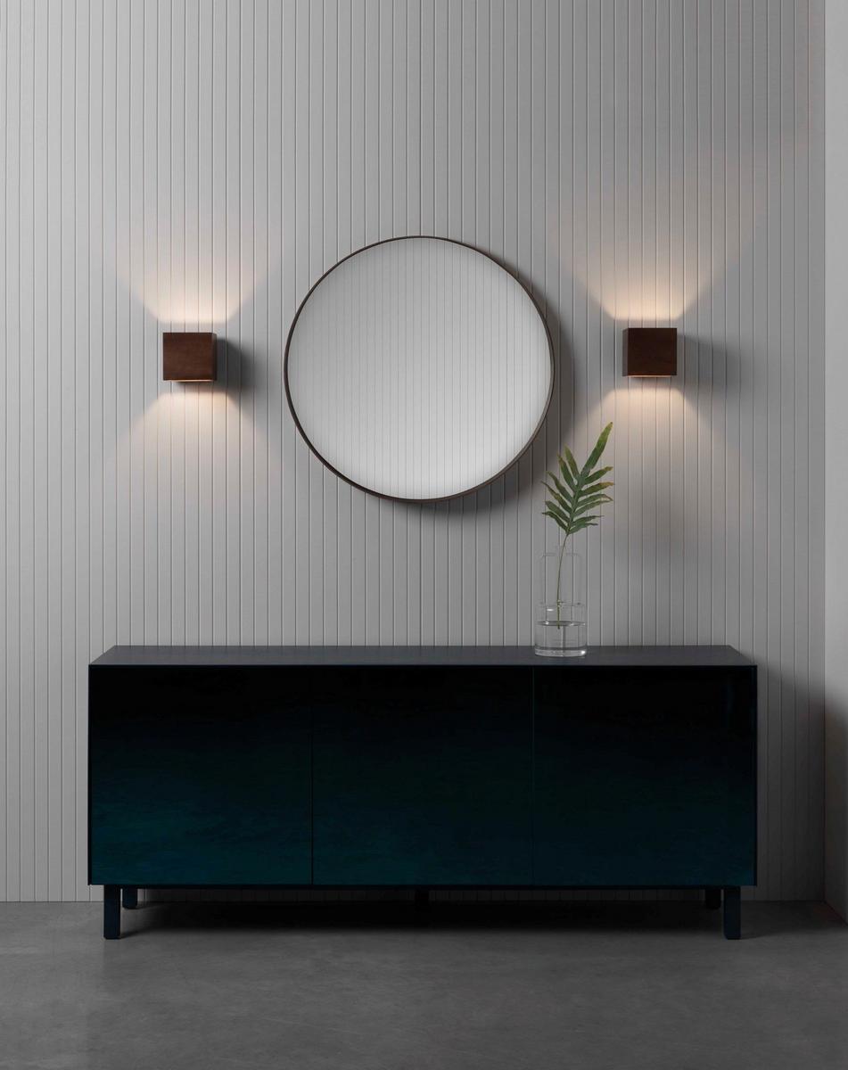 CREMONA LED walnut wall lamp with dimmer