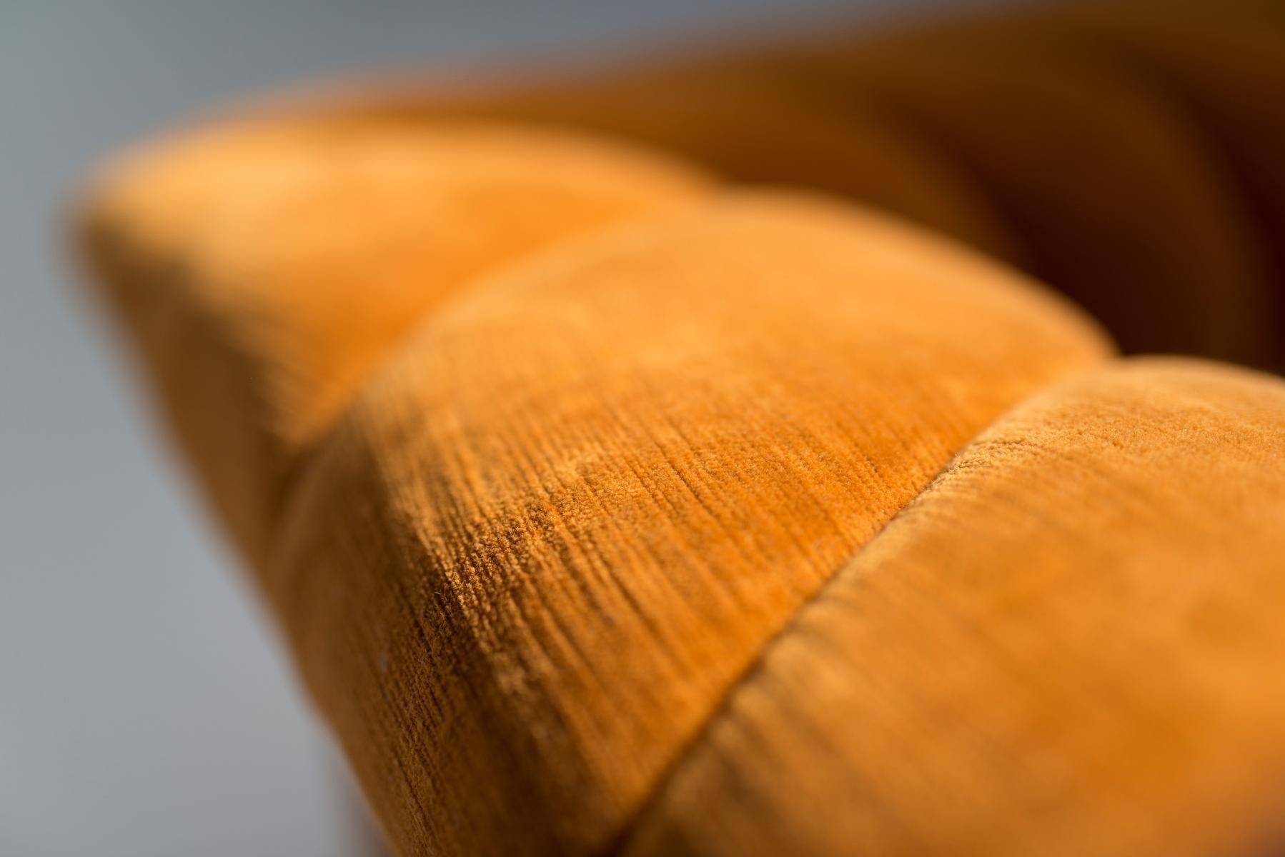 FEDRO 3 seater fabric and leather sofa