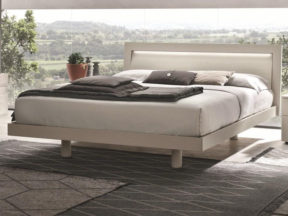 KRYZIA Double bed with upholstered headboard