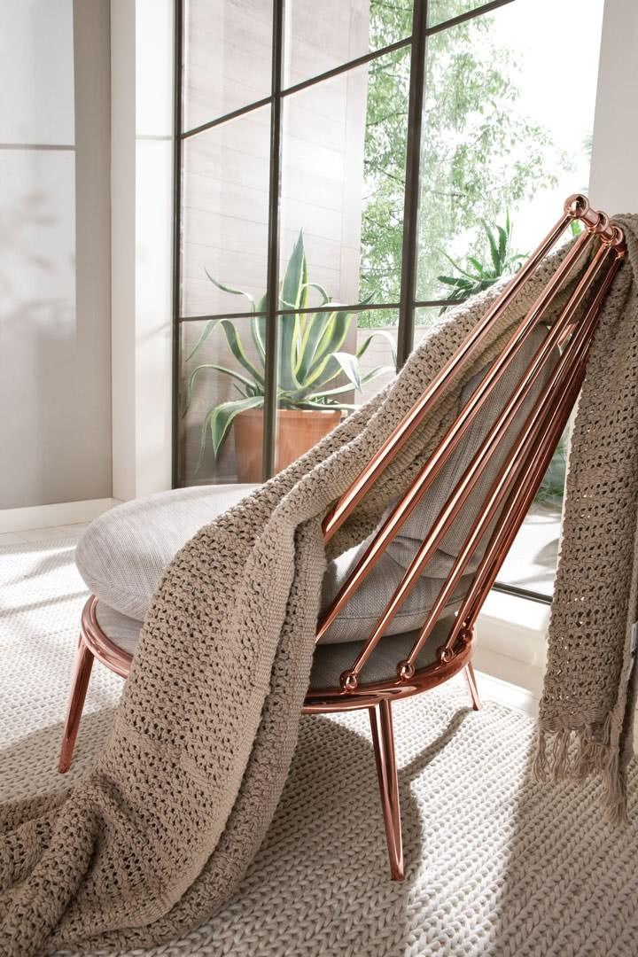 AURORA Metal armchair