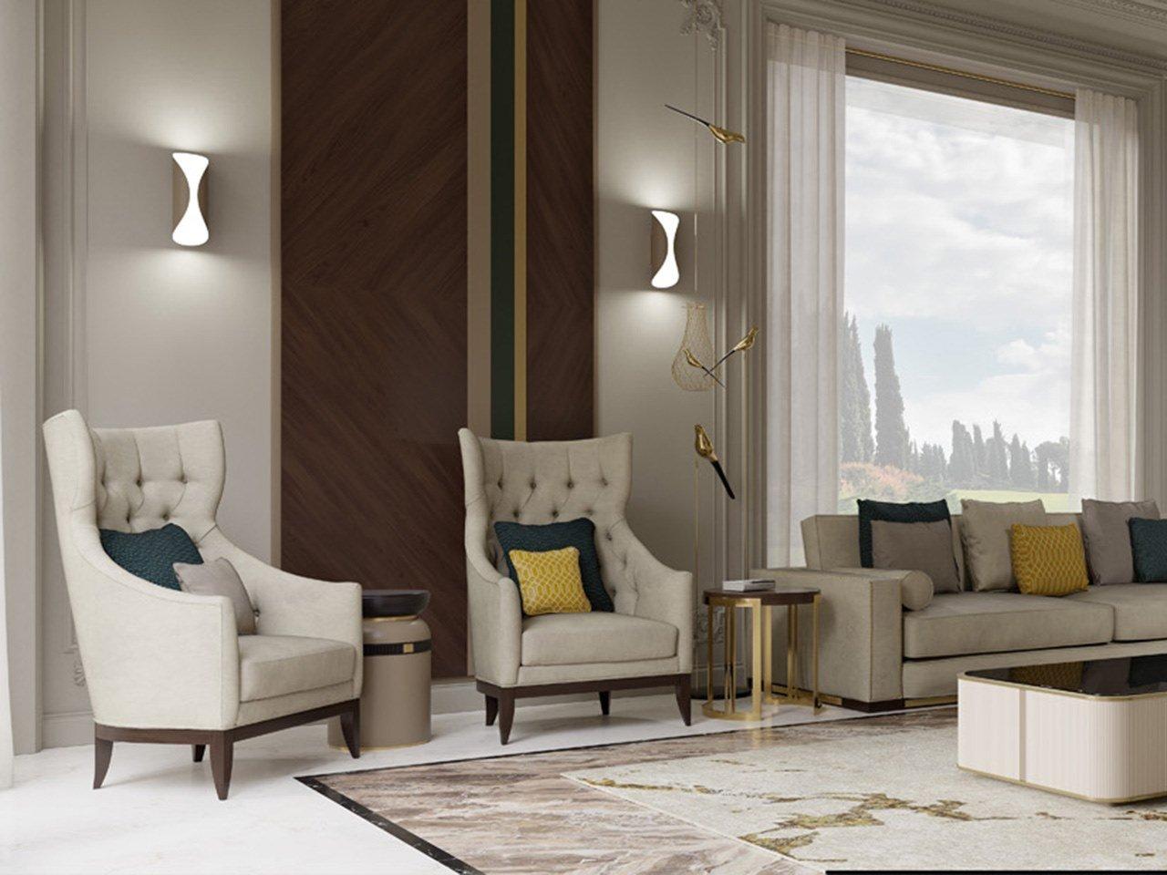 PR.331 Round wooden coffee table