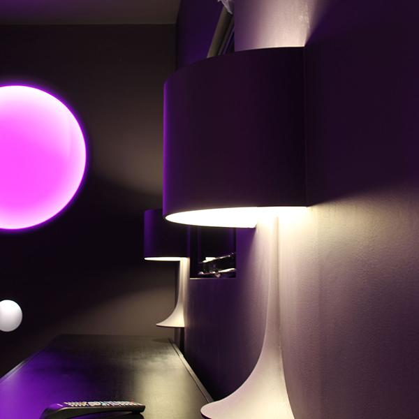 SOFT SPUN SMALL Direct-indirect light wall lamp