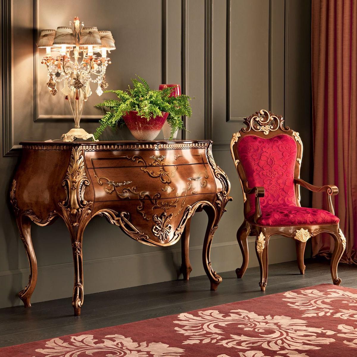 11607 Solid wood console table with drawers