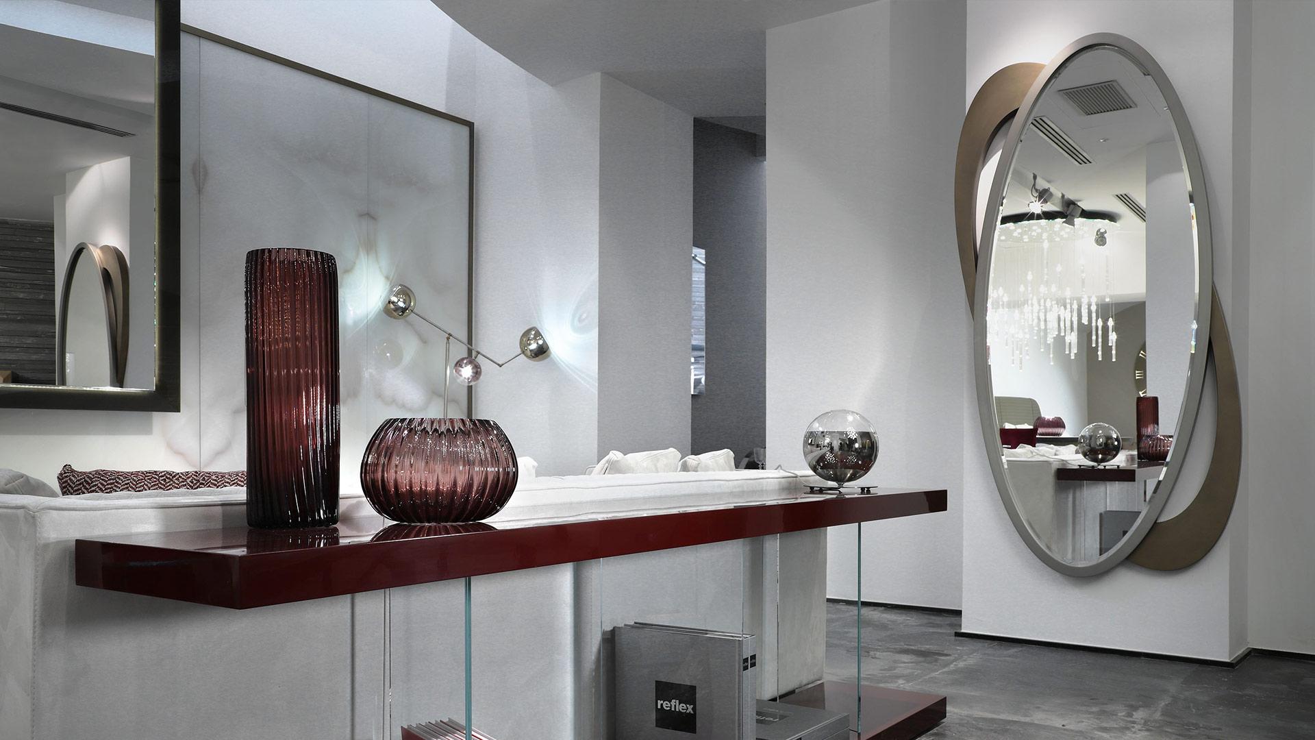GALASSIA Oval wall-mounted mirror