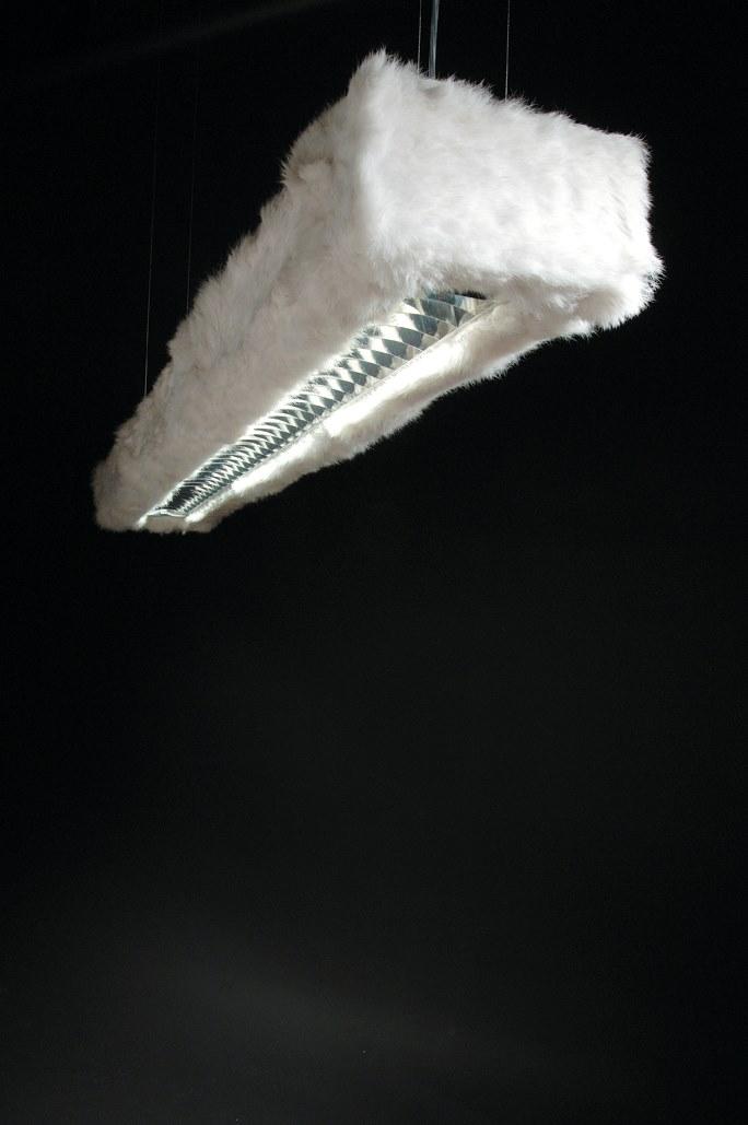 D-RABBIT Direct-indirect light fur pendant lamp
