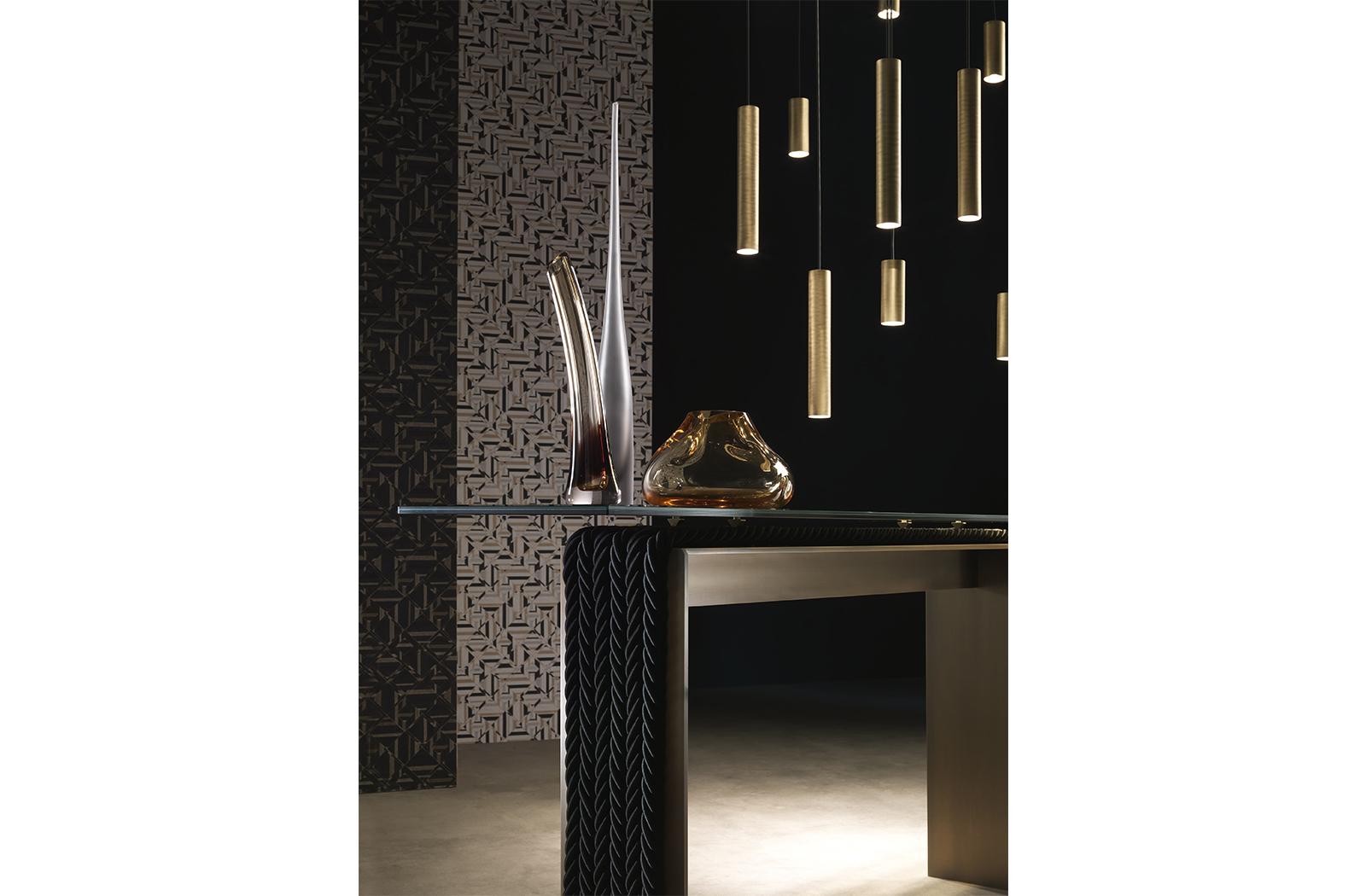 HOPE Adjustable brass pendant lamp