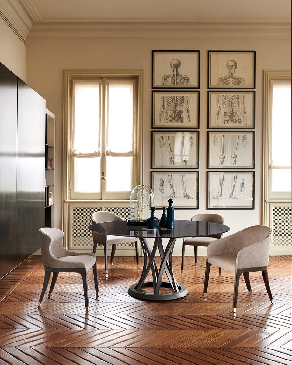 MIURA Contemporary style upholstered leather chair