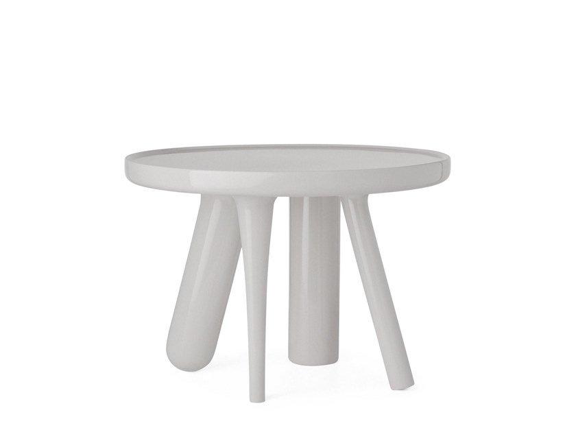 ELEMENTS 002 Low round glass-fibre coffee table