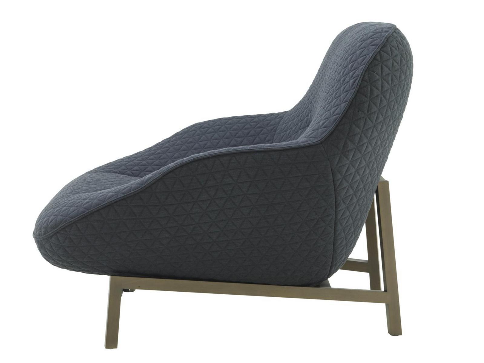 COSSE Fabric armchair with armrests