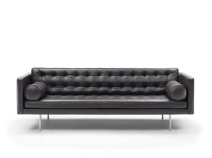 MAGISTER Tufted leather sofa bed