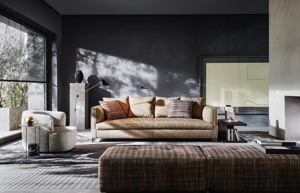 LUCAS 3 seater fabric sofa