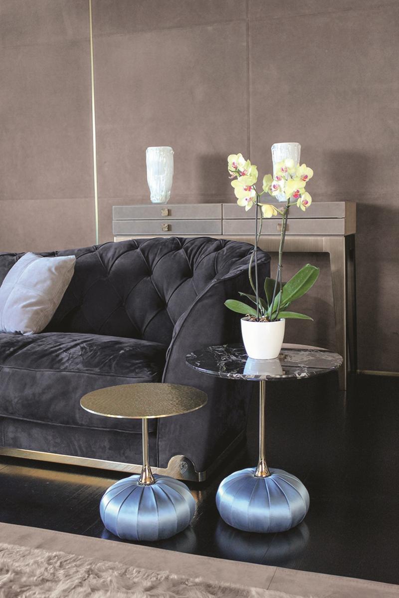 BAG Round stone coffee table