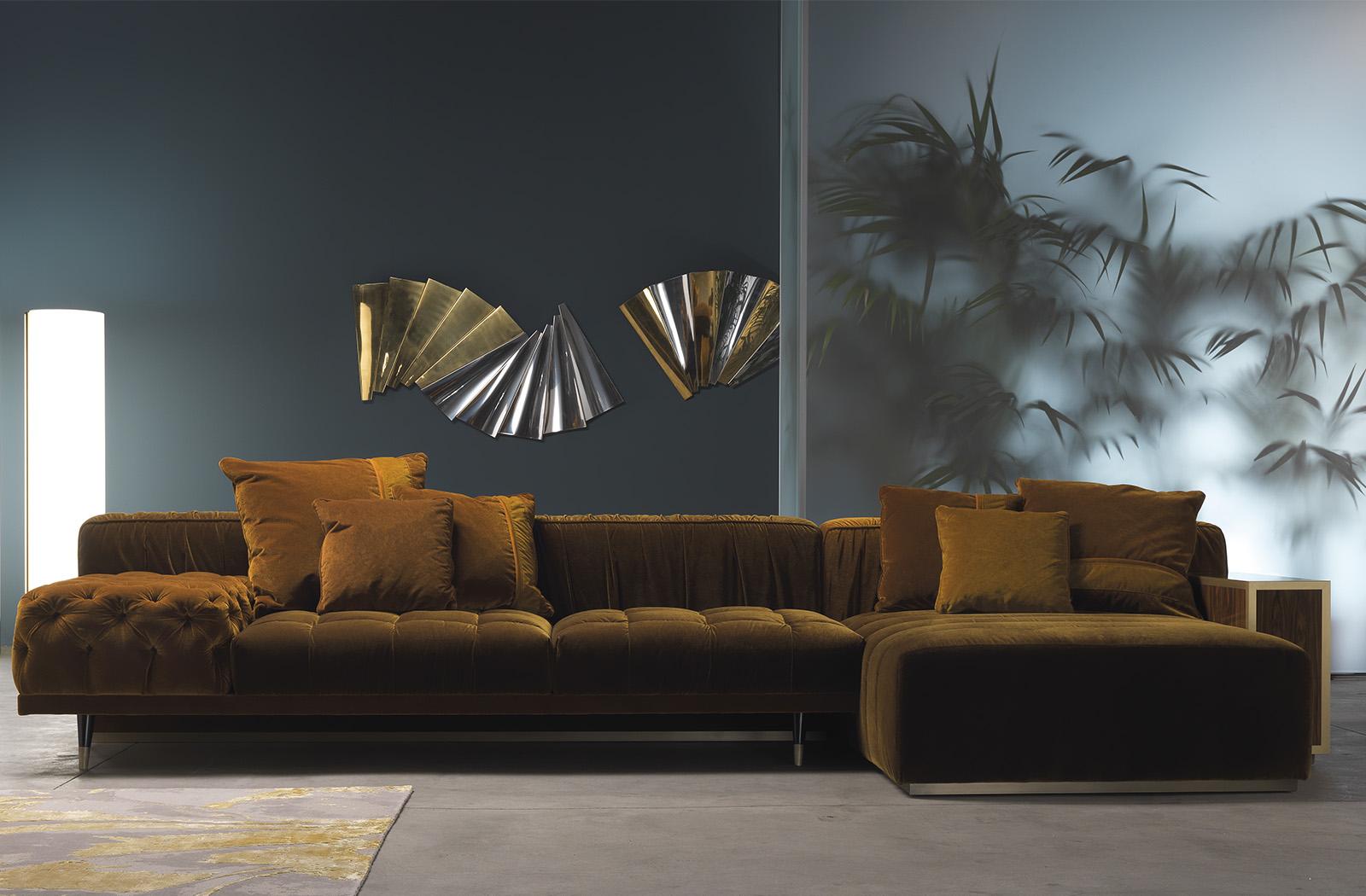 BRAID LED brass wall light