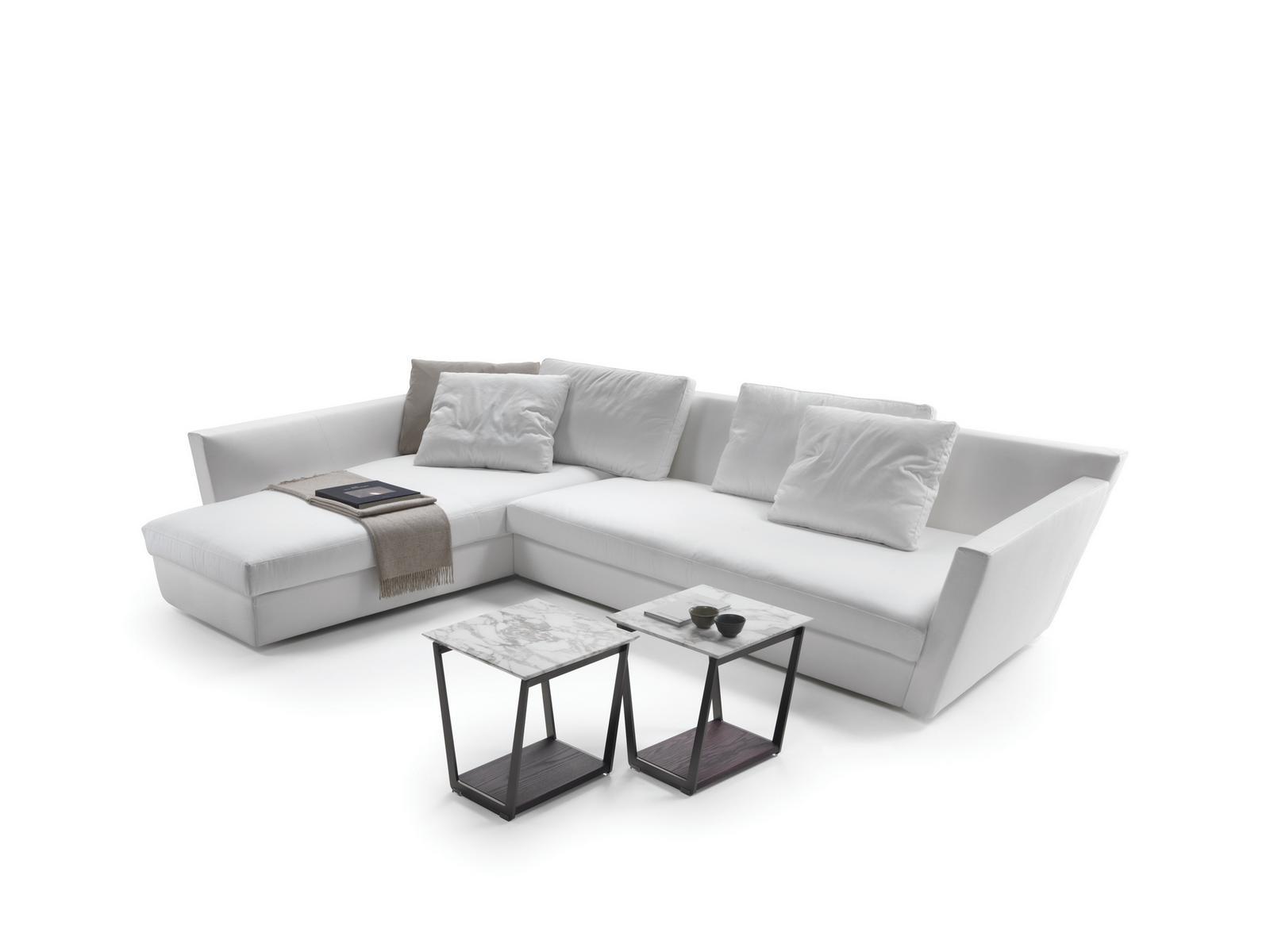 ADAGIO 3 seater fabric sofa with chaise longue