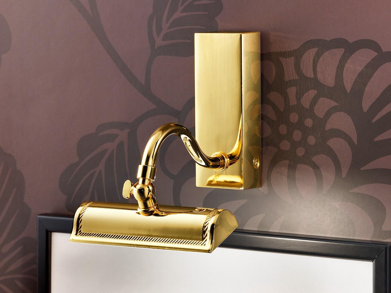 BRASS & SPOTS VE 868 G / 868 P Incandescent metal wall lamp