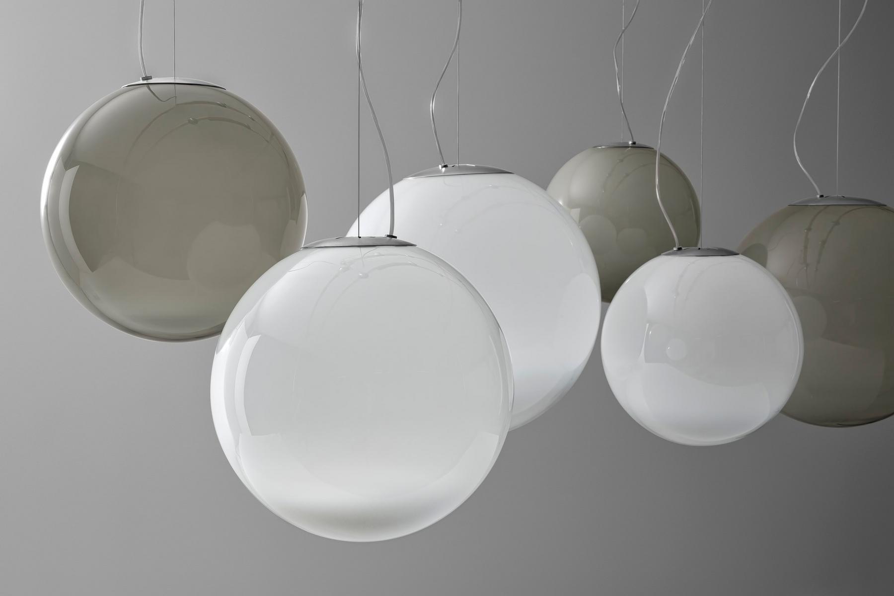 SMOKE LED handmade blown glass pendant lamp