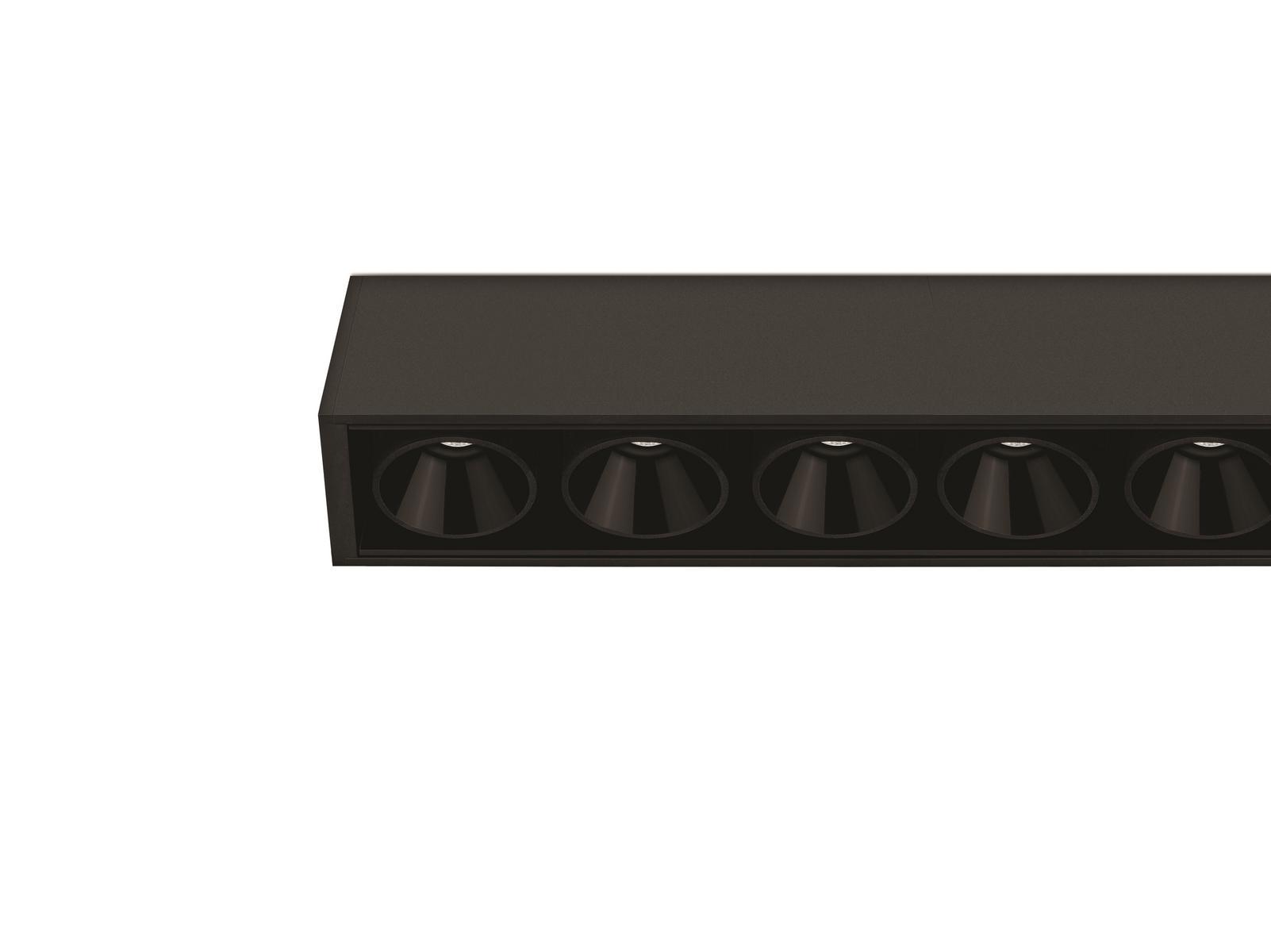 BLACK FOSTER SURFACE 10 LED multiple aluminium spotlight