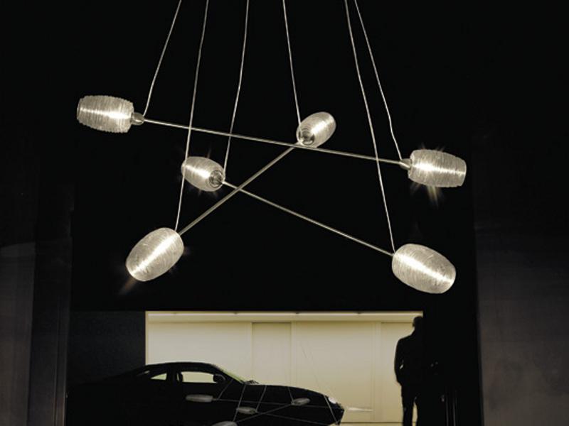 DAMASCO SP 6 P Glass chandelier
