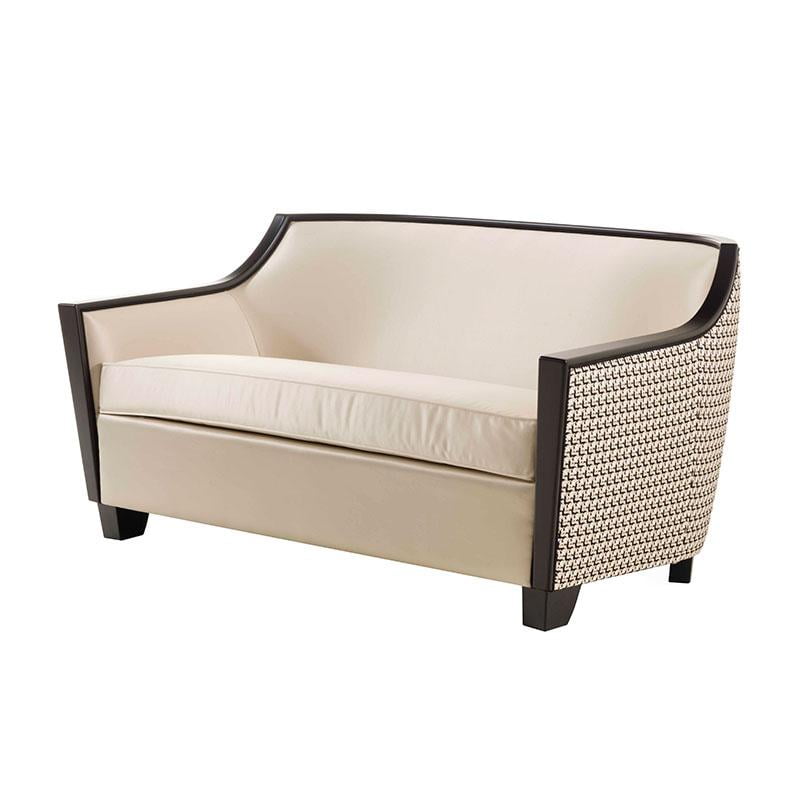 ACQUAMARINA Curved velvet sofa