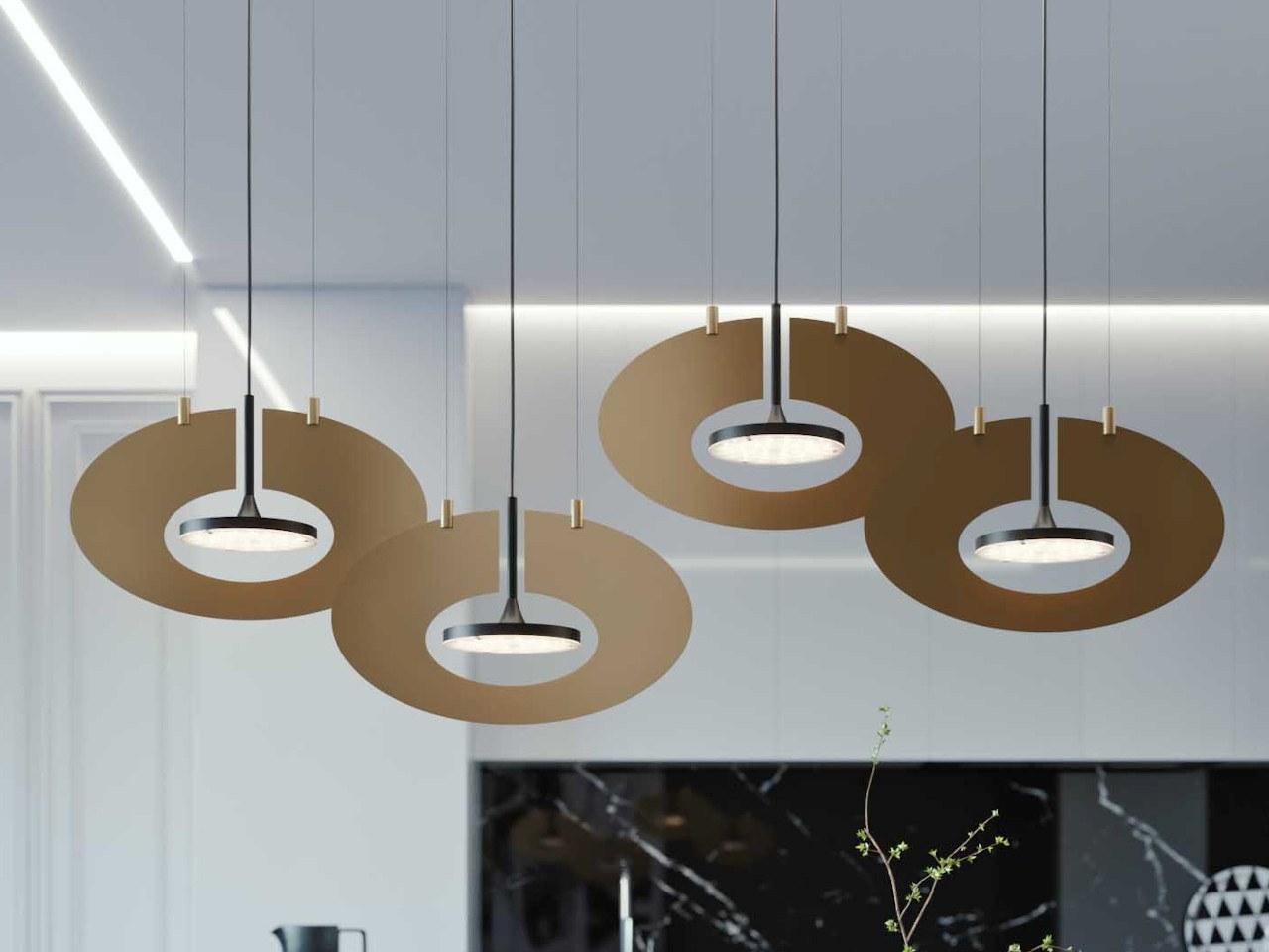 EYE IN THE SKY H4 MINI LED direct light Anodized aluminium pendant lamp