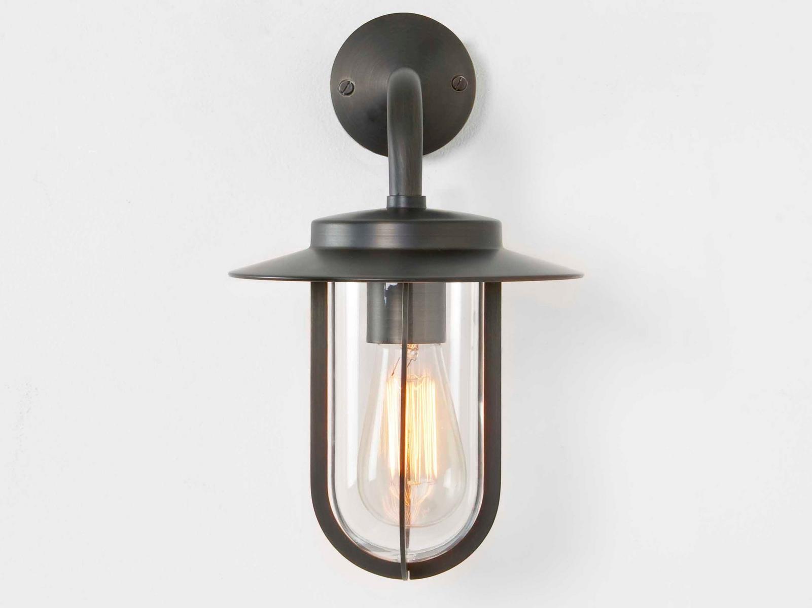 MONTPARNASSE Outdoor wall lamp in zinc and glass