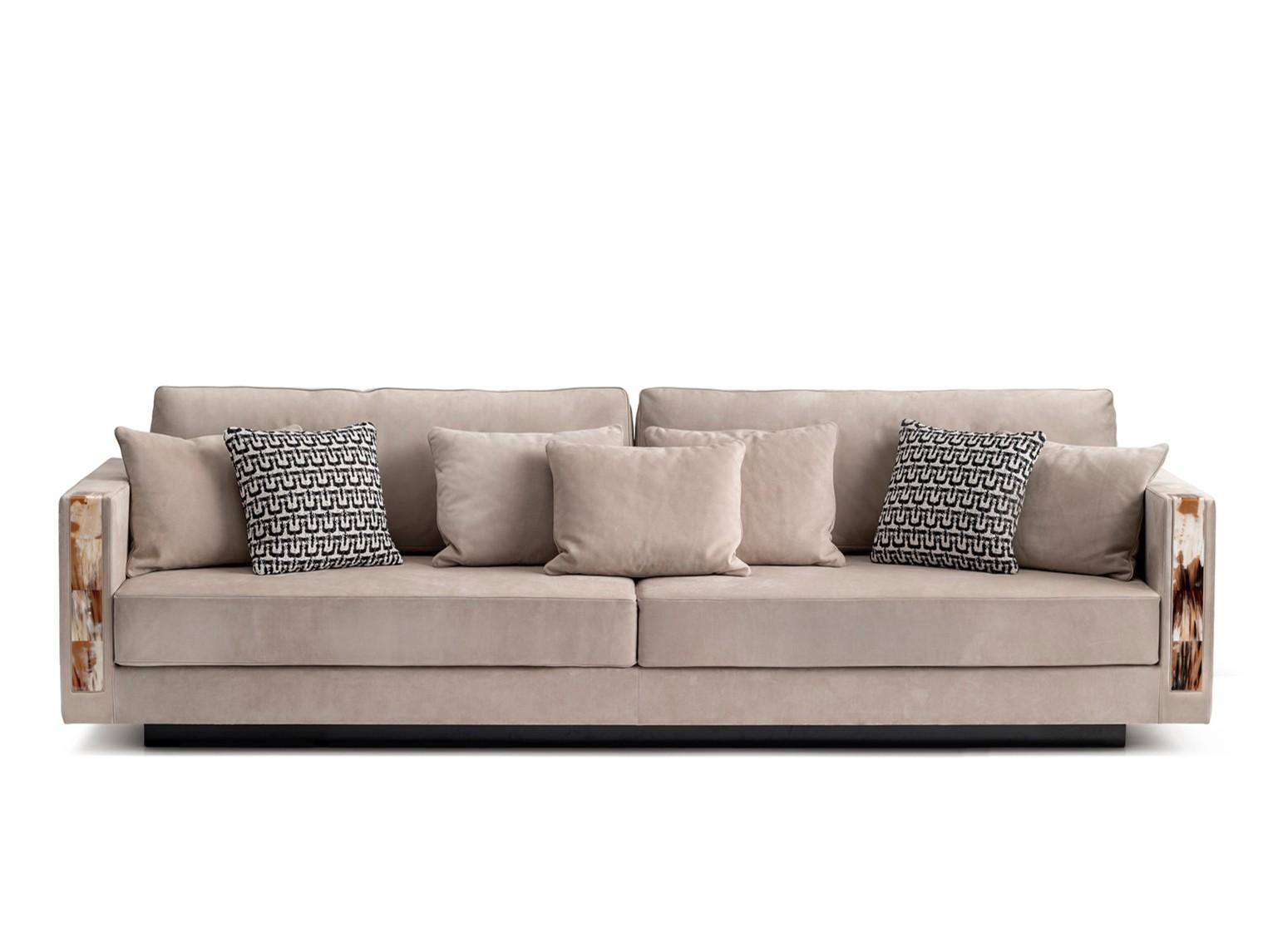 ZEUS 6085L 4 seater nabuk sofa