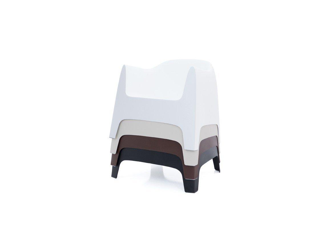 SOLID Garden armchair with armrests