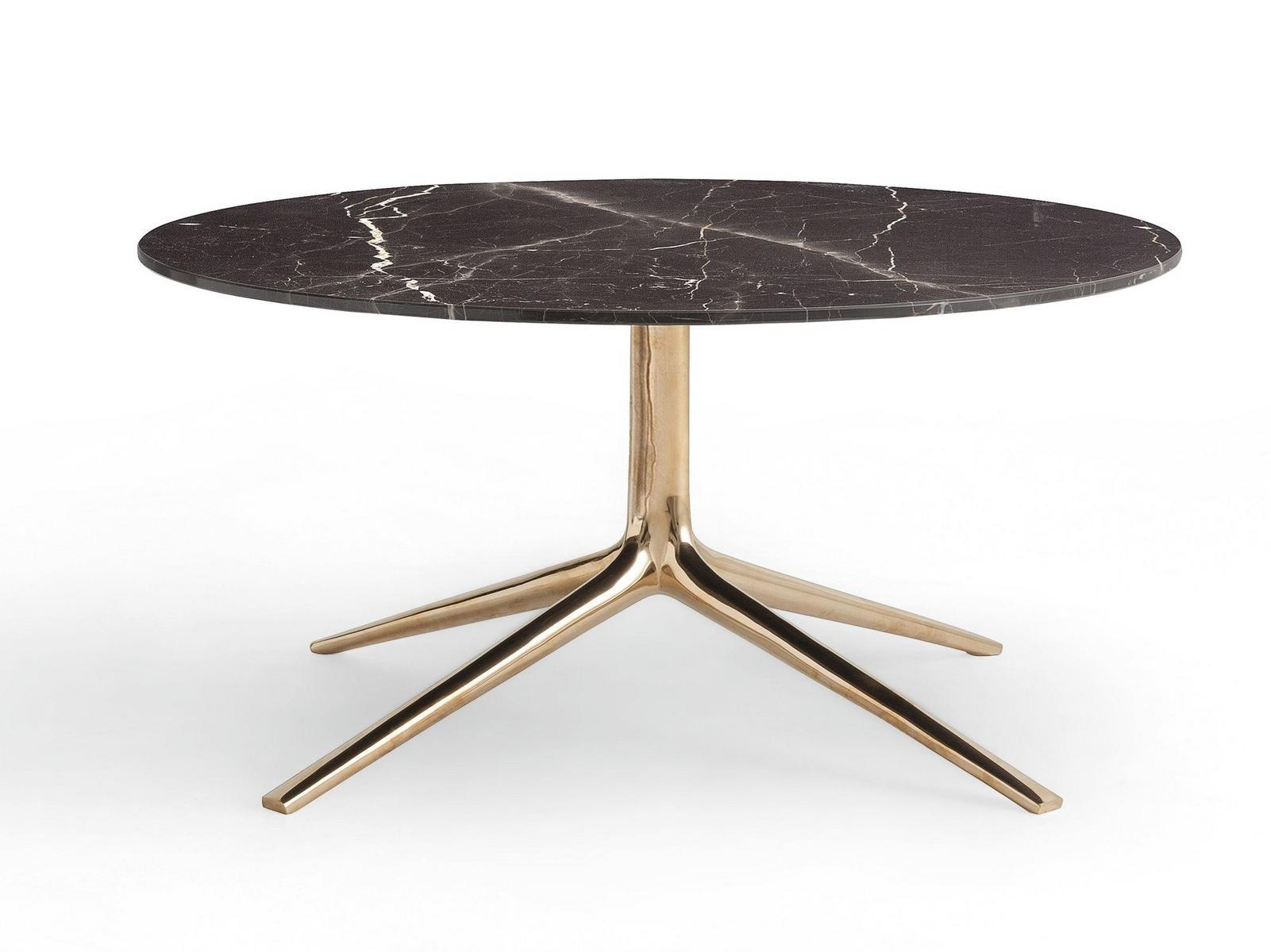 MONDRIAN Low round marble coffee table