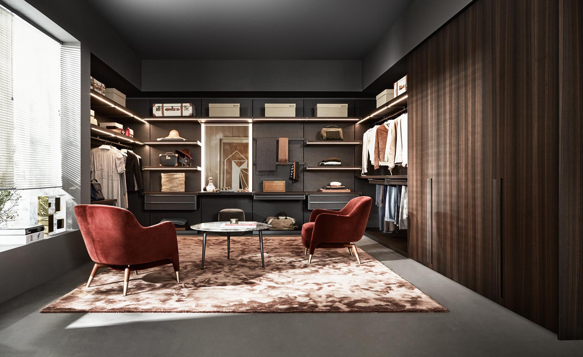 MASTER DRESSING Sectional wooden walk-in wardrobe