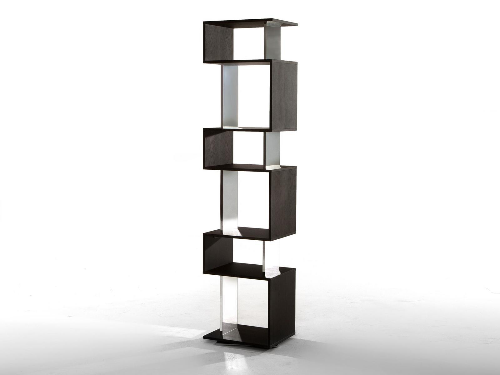 OSUNA Swivel wood and glass bookcase OSUNA Swivel wood and glass bookcase