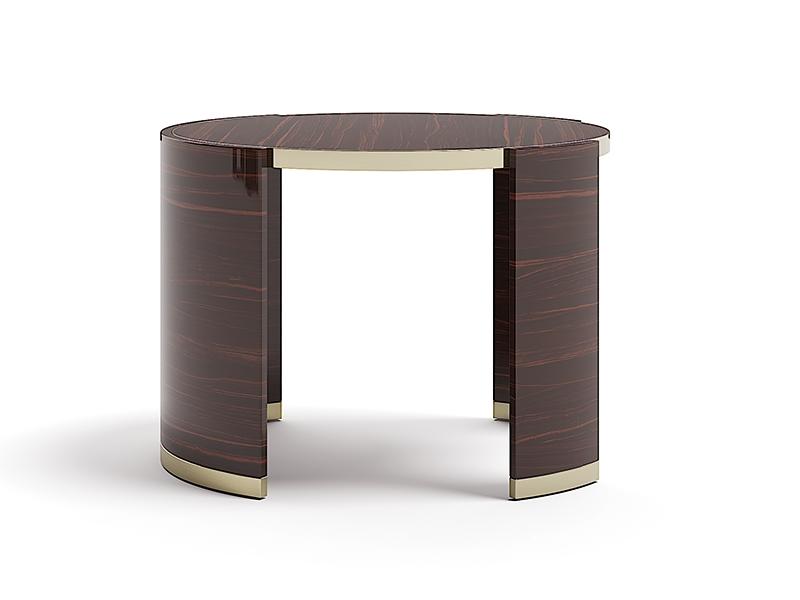JEWEL 70 Round wooden coffee table