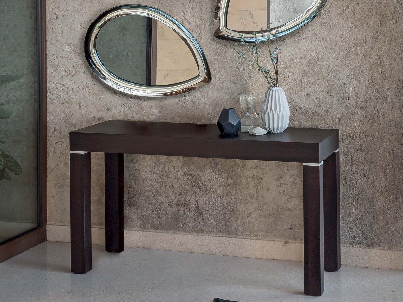 P300 Extending rectangular wooden console table