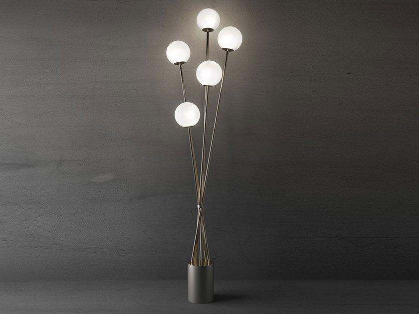 TEA 2392/P Blown glass floor lamp