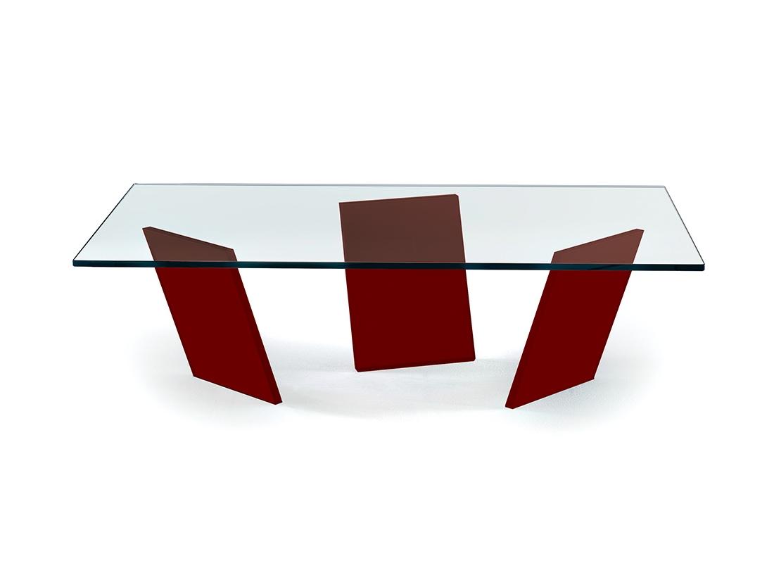 TANGO Rectangular glass coffee table