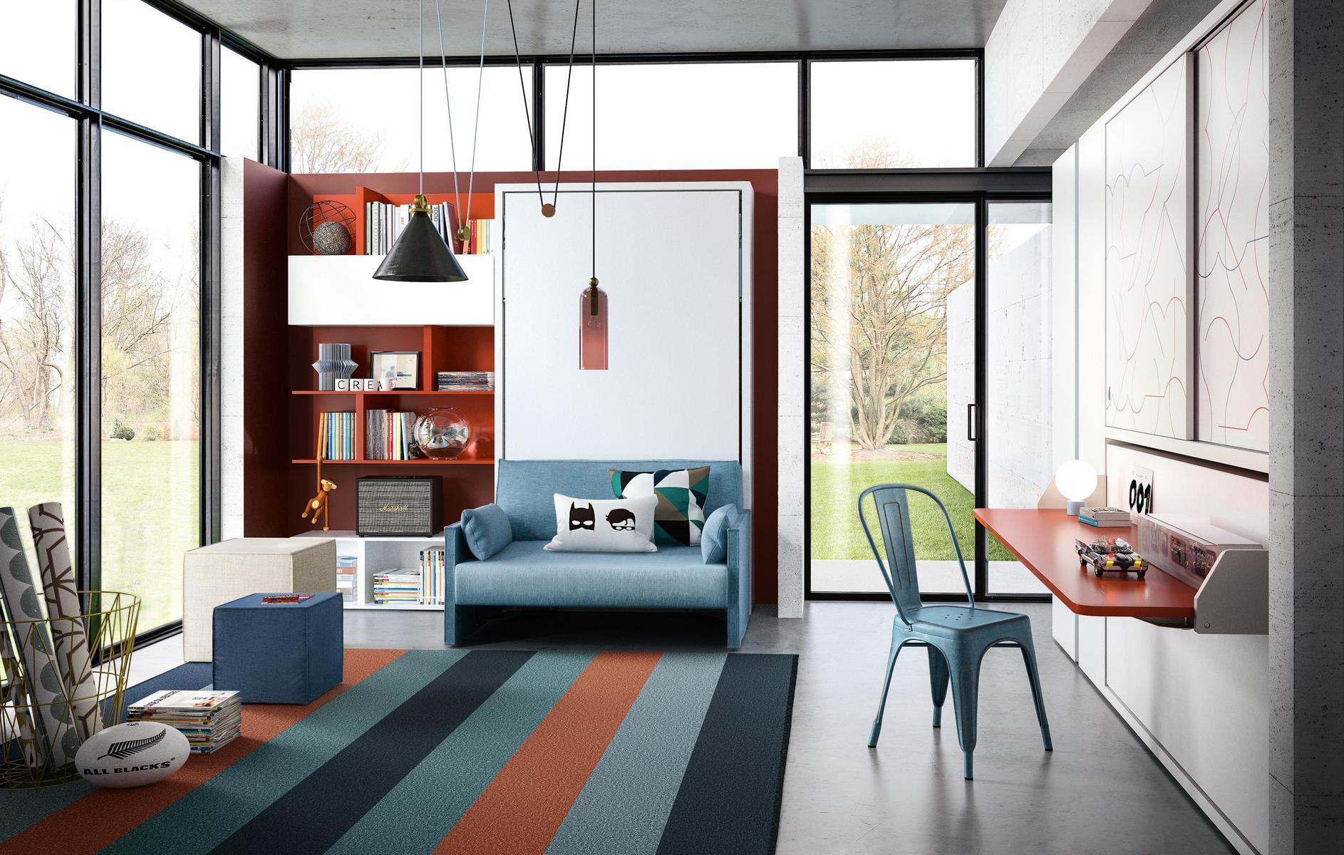 ALTEA 120 SOFA Convertible 2 seater fabric sofa